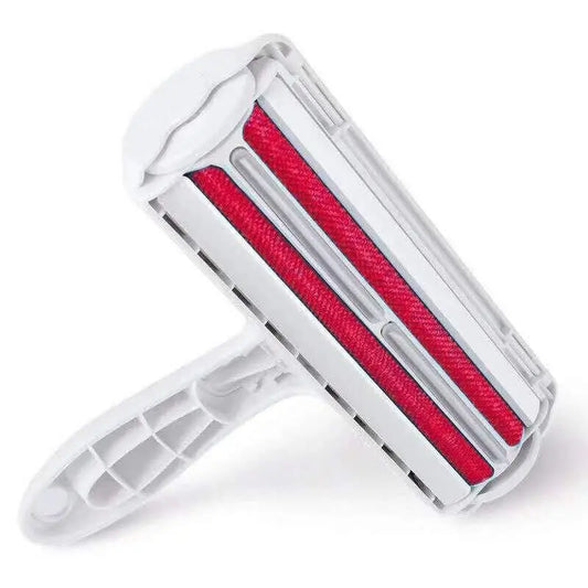 Purrfect Pet Kingdom dog and cat hair remover with ergonomic handle and red fabric roller