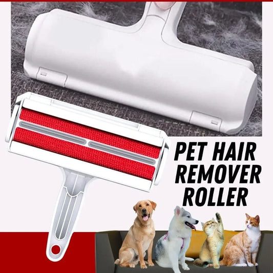 Purrfect Pet Kingdom dog and cat hair remover roller with red brush for pet hair shedding solutions