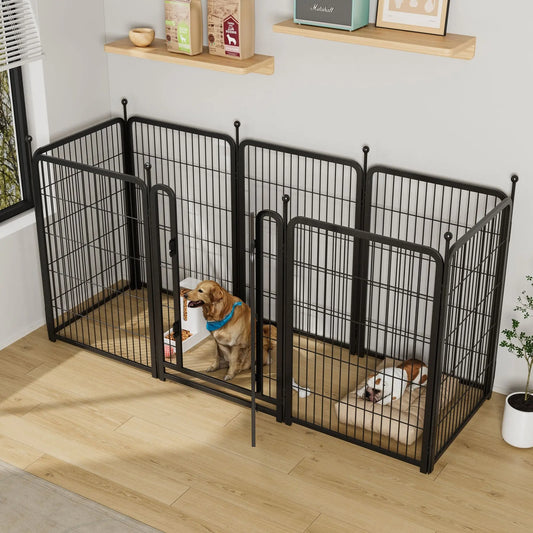 Purrfect Pet Kingdom Indoor Dog Playpen with Metal Panels Purrfect Pet Kingdom
