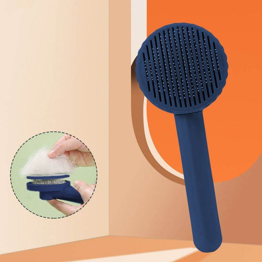 Purrfect Pet Kingdom Pet Hair Removal Brush - Efficient Grooming Tool Dark Blue Purrfect Pet Kingdom