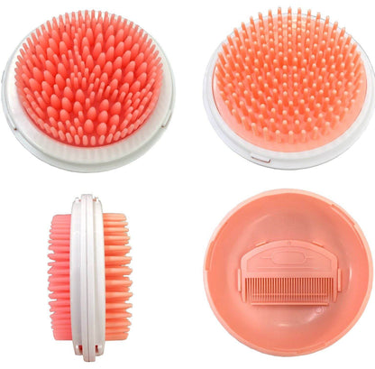 Purrfect Pet Kingdom Pet Shedding Brush with Massager Purrfect Pet Kingdom