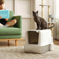 Purrfect Pet Kingdom Stainless Steel Cat Litter Box as picture Purrfect Pet Kingdom