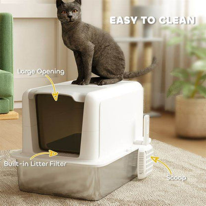 Purrfect Pet Kingdom Stainless Steel Cat Litter Box Purrfect Pet Kingdom
