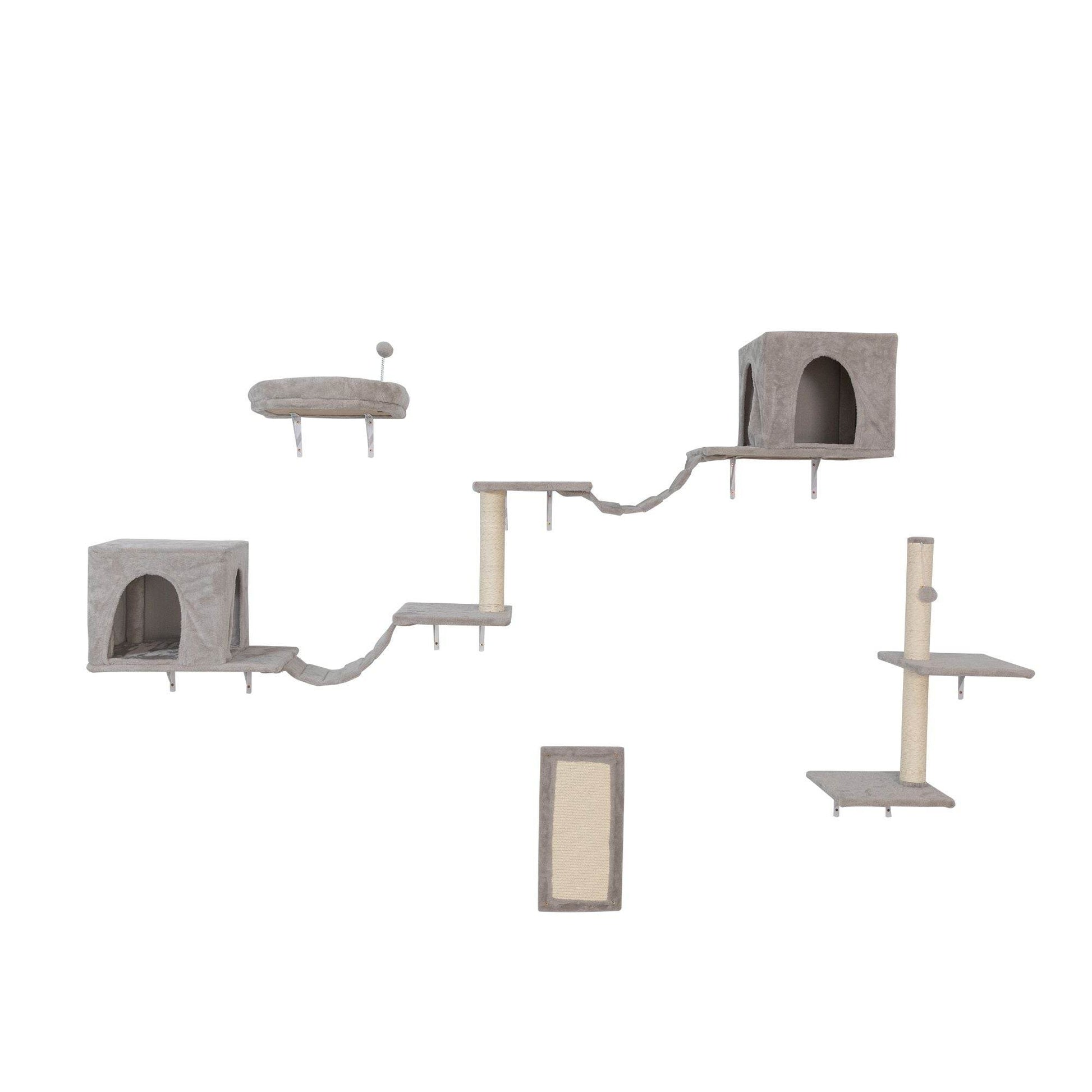 Purrfect Pet Kingdom Wall Mounted Cat Perch Set Purrfect Pet Kingdom
