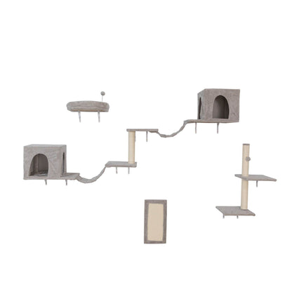 Purrfect Pet Kingdom Wall Mounted Cat Perch Set Purrfect Pet Kingdom