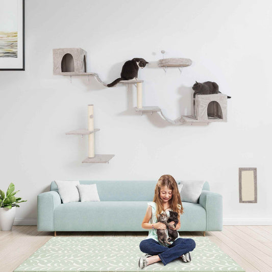 Purrfect Pet Kingdom Wall Mounted Cat Perch Set Purrfect Pet Kingdom