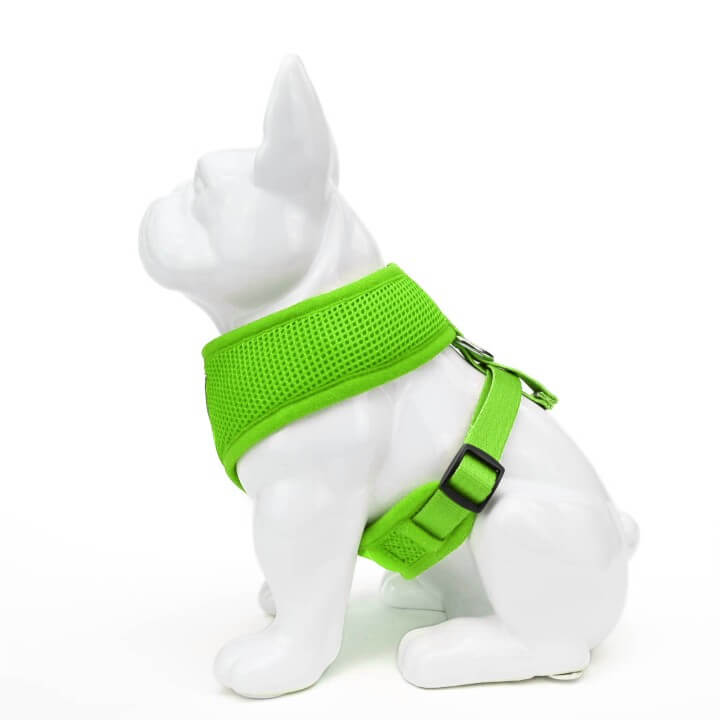 Dog Harness EcoBark Lime Green Harness Over-the-Head Soft - gallery product image for dog harness