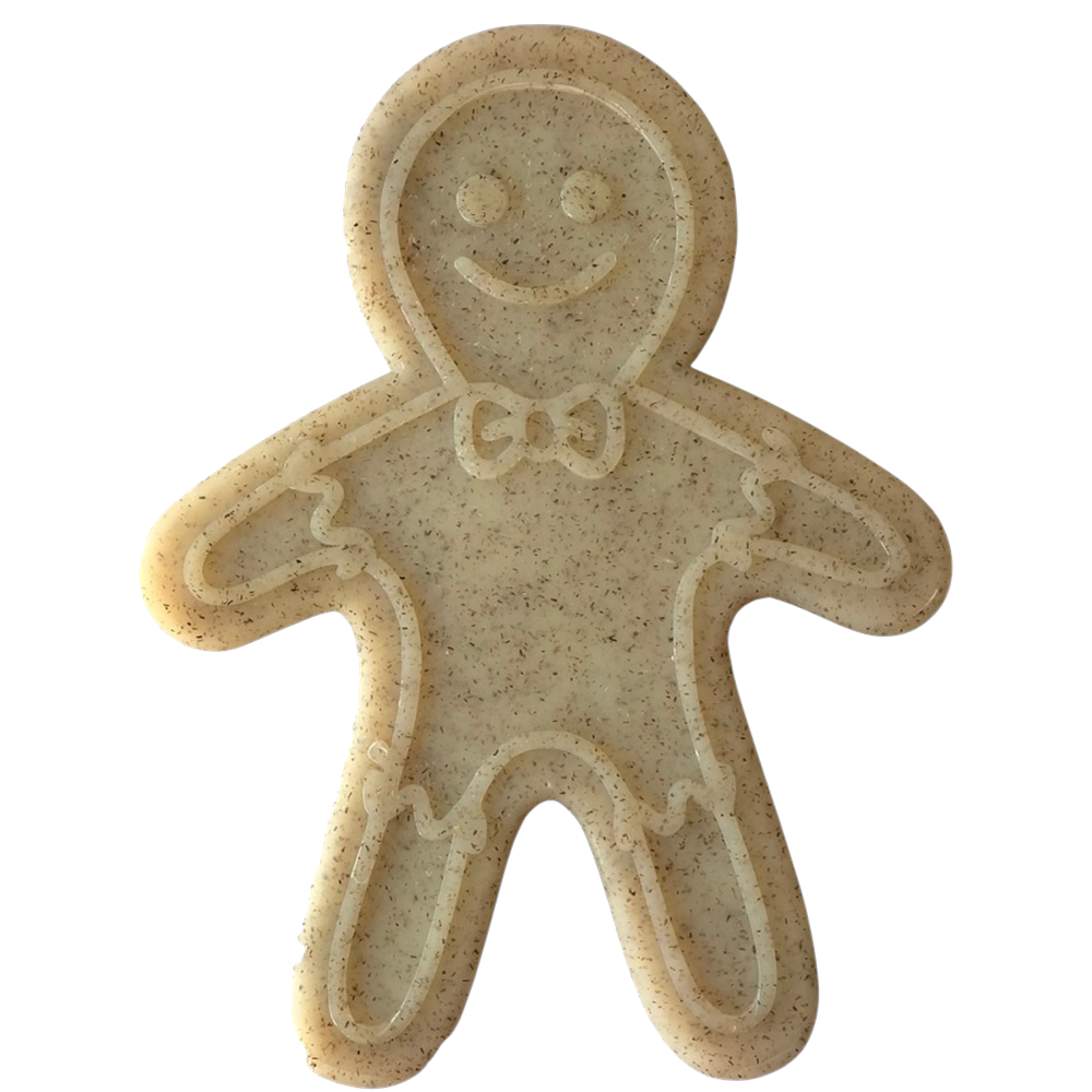 Gingerbread Man Nylon Dog Chew Toy for Aggressive Chewers | USA