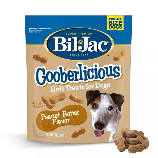 Bil-Jac Gooberlicious Soft Dog Treats 10oz 🥜
