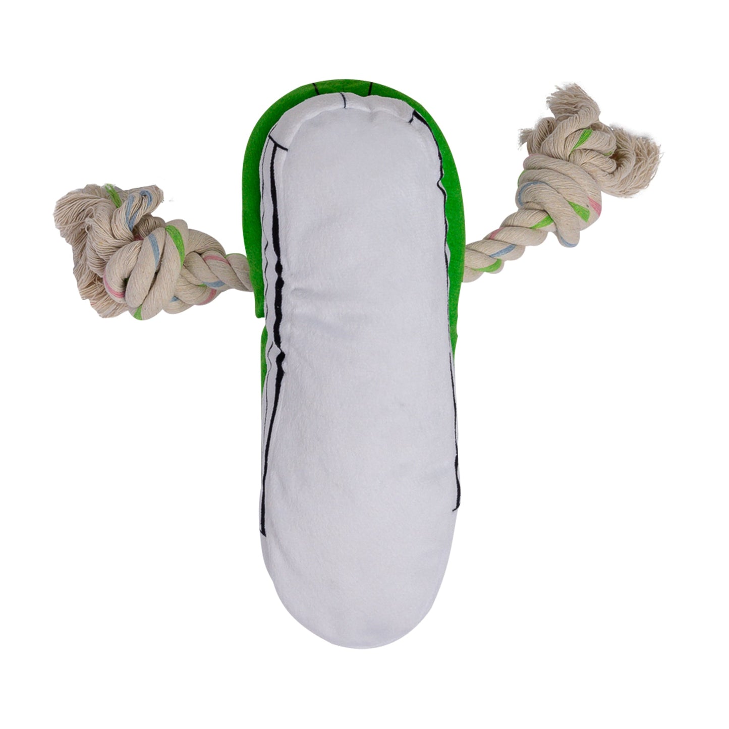 Dog Treats Squeaky Comfort Plush Sneaker Toy with Treat - lifestyle product image for dog treats