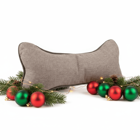 GreenDog Bone Pillow- Luxe Neutral