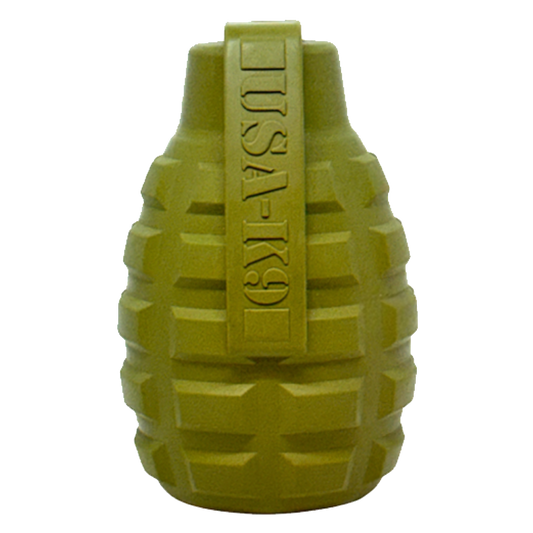 Grenade eDispenser Durable Dog Chew Toy & Treat Dispenser