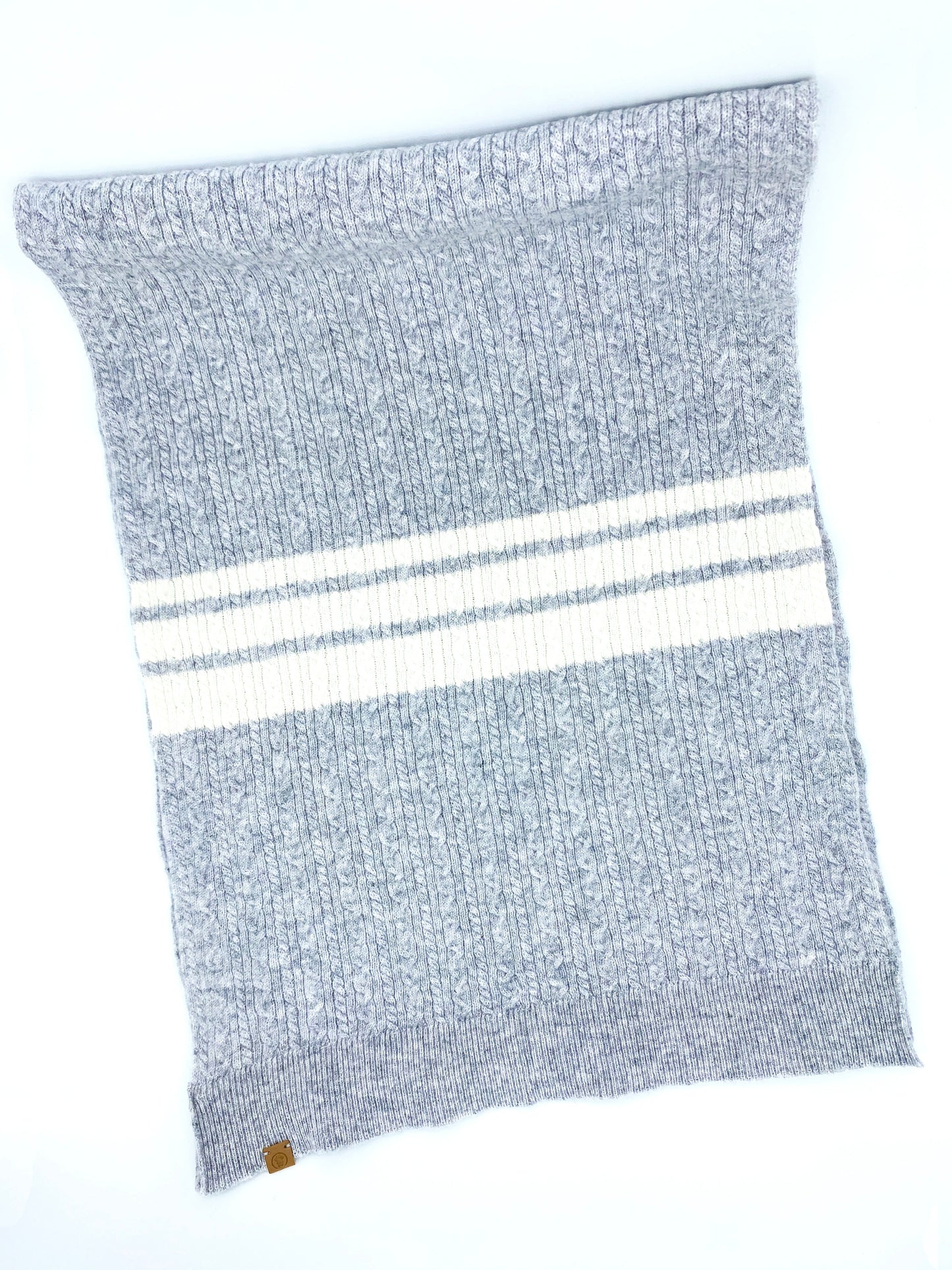Cashmere Blend Scarf sets for Pets and their humans, Heather Grey