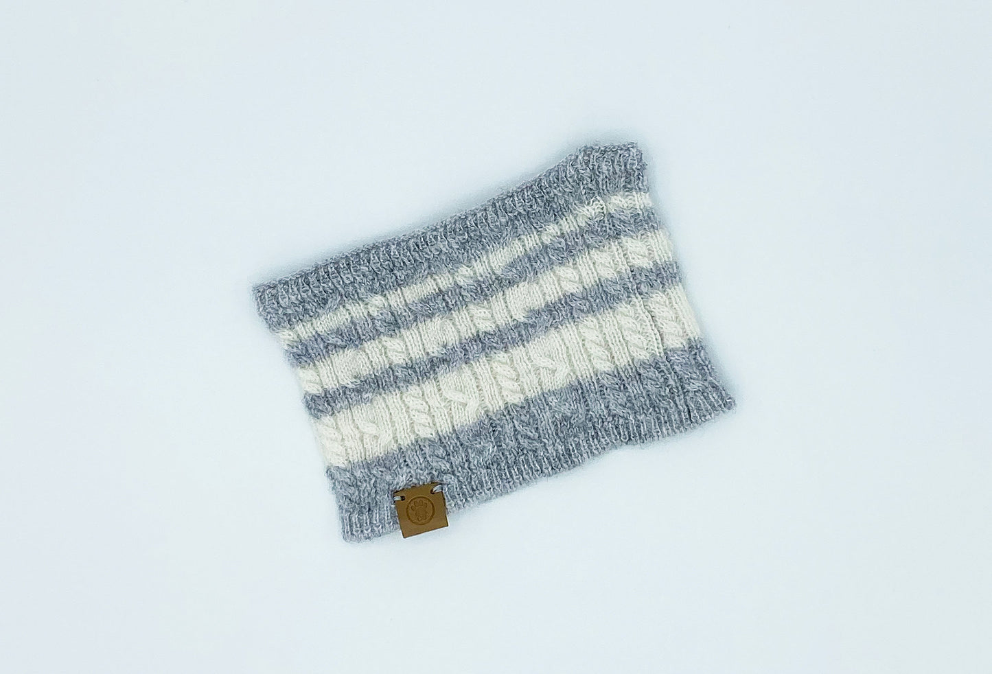 Cashmere Blend Scarf sets for Pets and their humans, Heather Grey