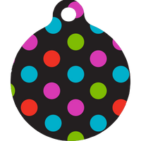 Gumballs Polka Dot HD Dog ID Tag