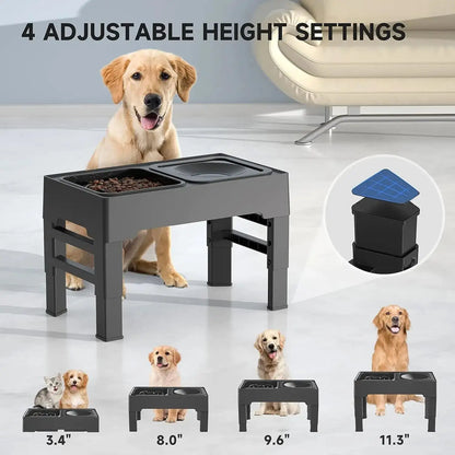 Adjustable Food & Water Bowl