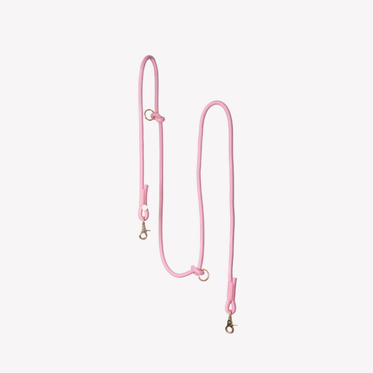 FURLOU Hands Free Dog Leash in Pink for Convenient Walking and Running with Your Pet
