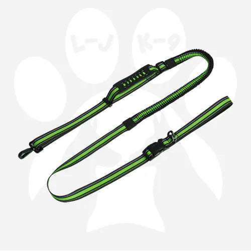 LeonaJ K-9 Co.™ | LJM American Brand | LeonaJmarie - Hands-Free Running/Hiking Bungee Leash - Pets