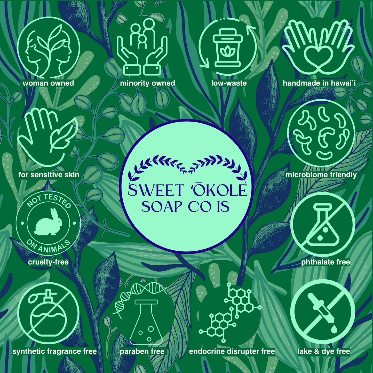 Non-Toxic Conditioner Bar w/ Rosemary, Mint & Moringa