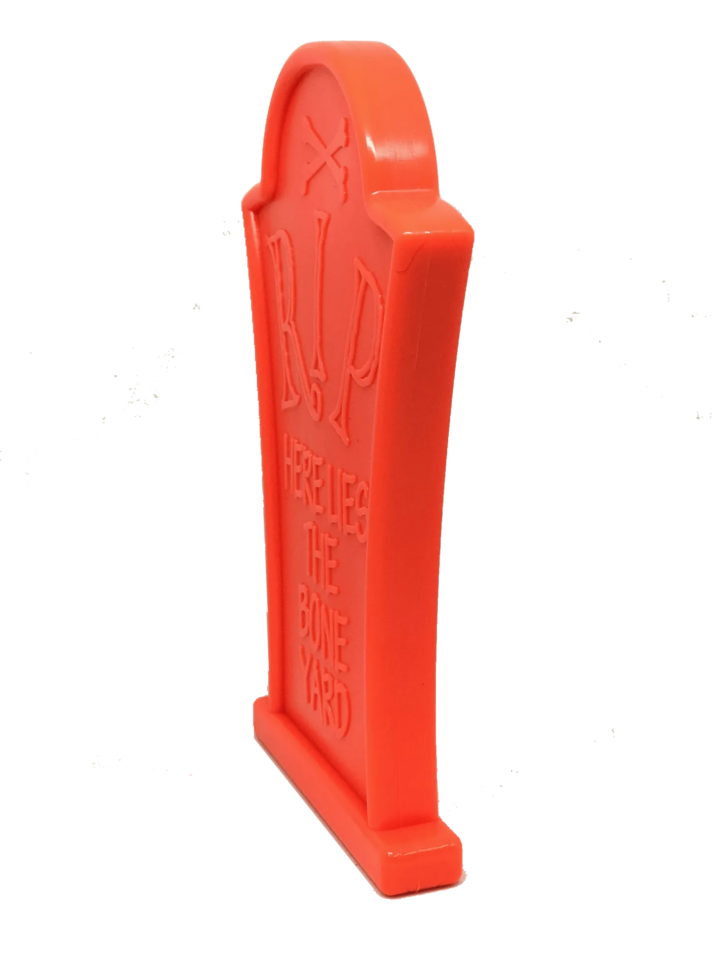 Headstone Ultra Durable Nylon Dog Chew Toy in orange, 6.50 inches, by SodaPup, perfect for tough chewers.