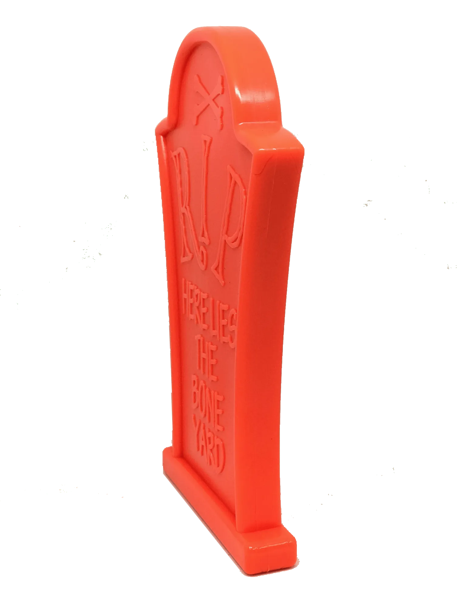 Headstone Ultra Durable Nylon Dog Chew Toy in orange, 6.50 inches, by SodaPup, perfect for aggressive chewers.