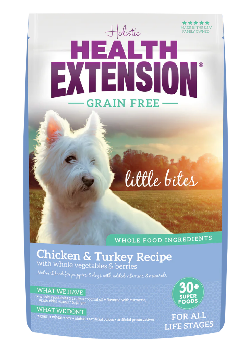 Health Extension Grain Free Chicken and Turkey Dog Food with Whole Food Ingredients for All Life Stages