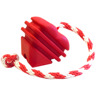 Large Rubber Heart on a String Toy