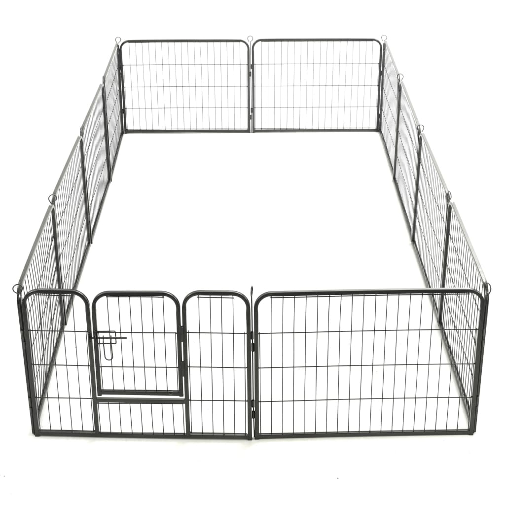 Heavy duty metal pet play yard by Tail Chasers for safe outdoor space for dogs
