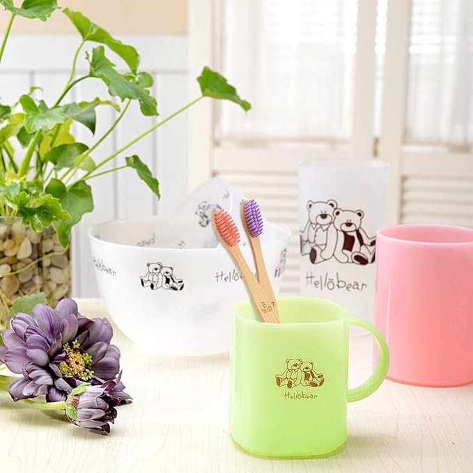 ReNewedPet Best Toothbrush for Puppies and Kittens, featuring colorful bristles in a playful setting