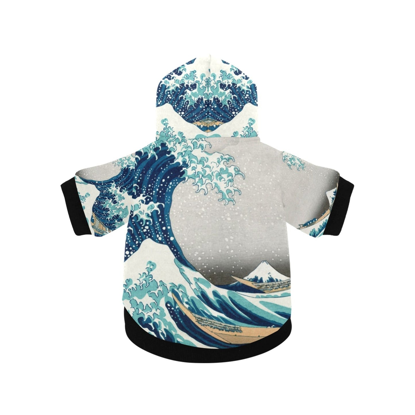 Pet Apparel Hokusai Great Wave Off Kanagawa Button Hoodie - main product image for pet apparel