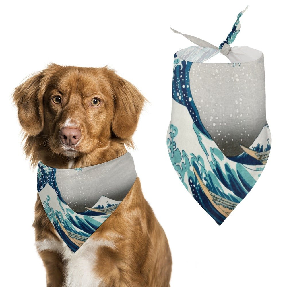 Pet Supply Hokusai Great Wave Off Kanagawa Scarf for Comfort - main product image for pet supply