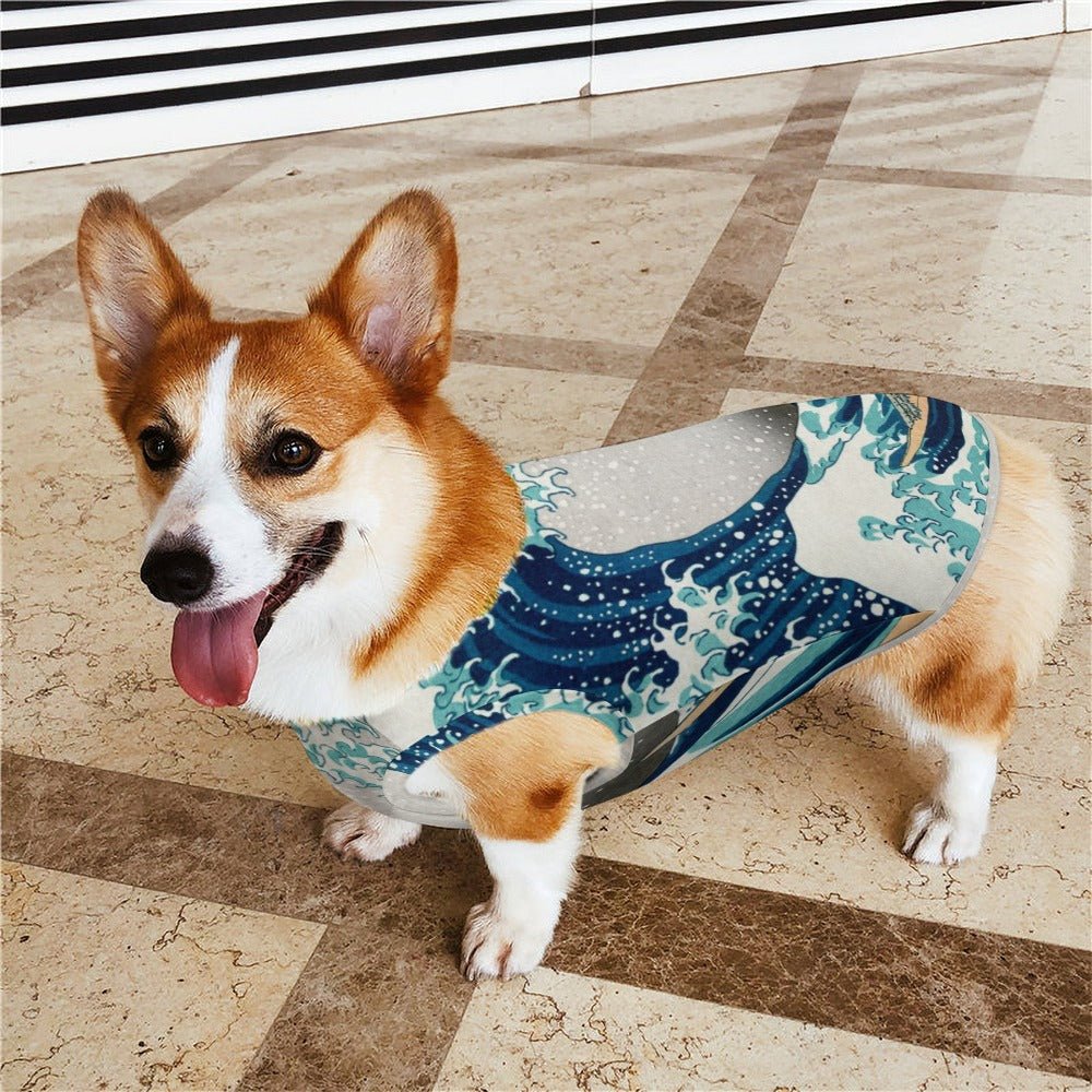 Pet Supply Hokusai Great Wave Off Kanagawa Vest for Comfort - detail product image for pet supply