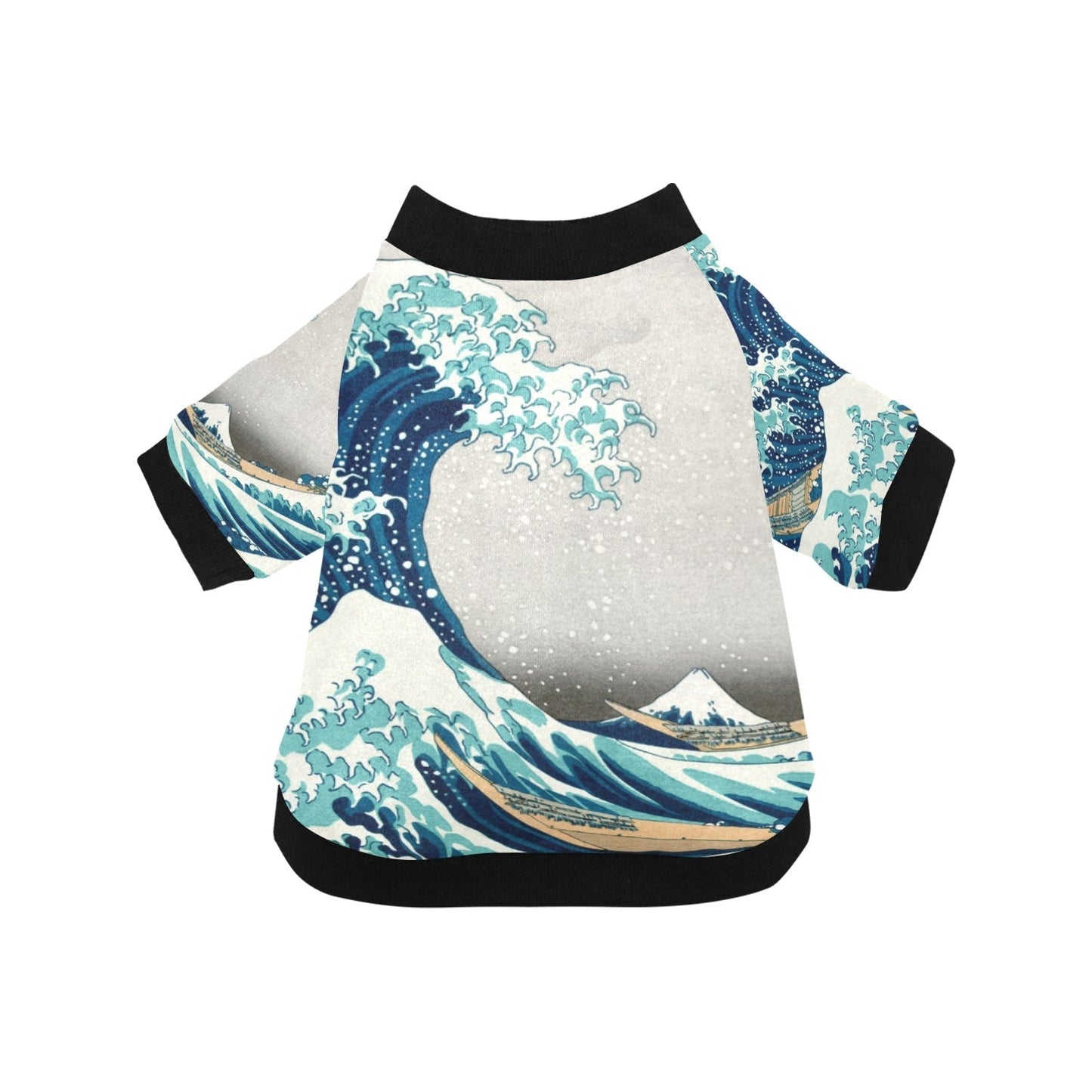 Pet Apparel Hokusai Great Wave Off Kanagawa Round Neck Shirt - main product image for pet apparel