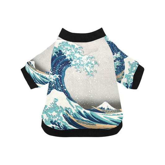 Pet Apparel Hokusai Great Wave Off Kanagawa Round Neck Shirt main product image for dogs and cats