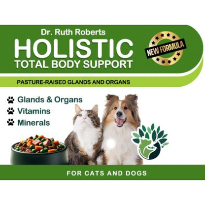 Holistic Total Body Support Multivitamin for Dogs and Cats 8oz by Purrfect Pet Kingdom, premium quality vitamins in a slee...