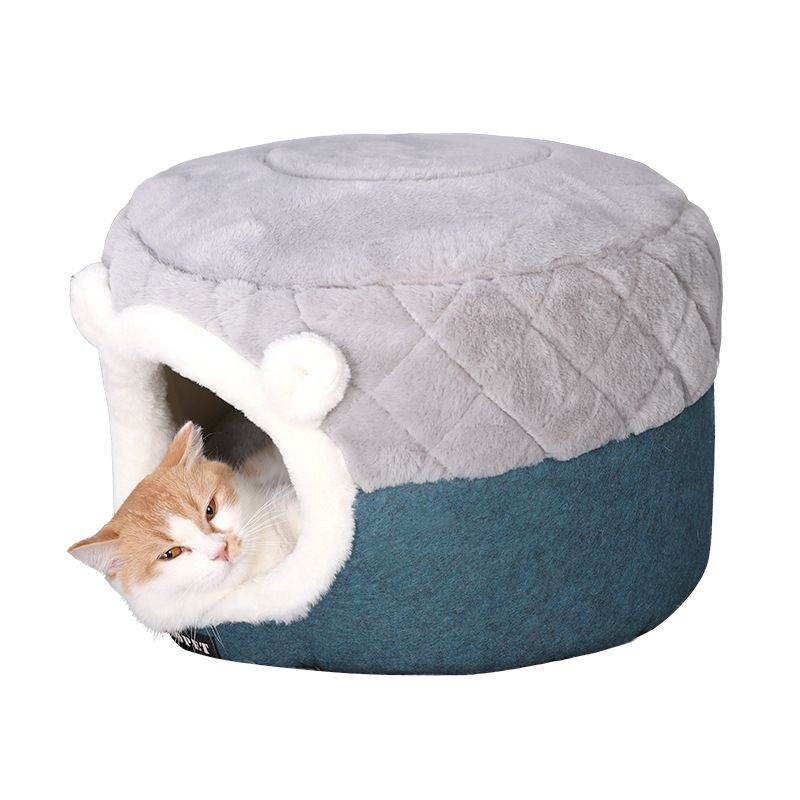 Purrfect Pet Kingdom Cozy Cat House Bed for Cats Purrfect Pet Kingdom