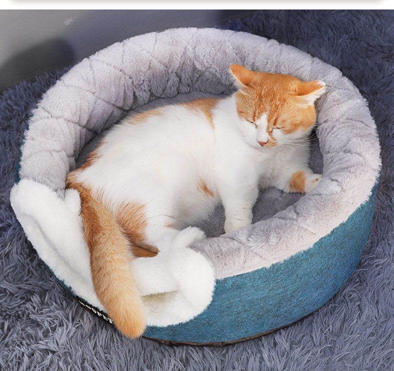 Purrfect Pet Kingdom Cozy Cat House Bed for Cats Purrfect Pet Kingdom