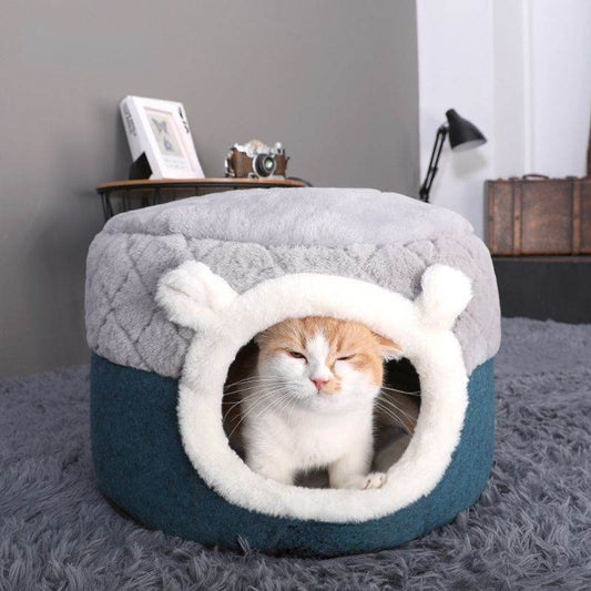 Purrfect Pet Kingdom Cozy Cat House Bed for Cats Dual purpose warm cat nest S: Suitable for less than 8 kg Purrfect Pet Kingdom