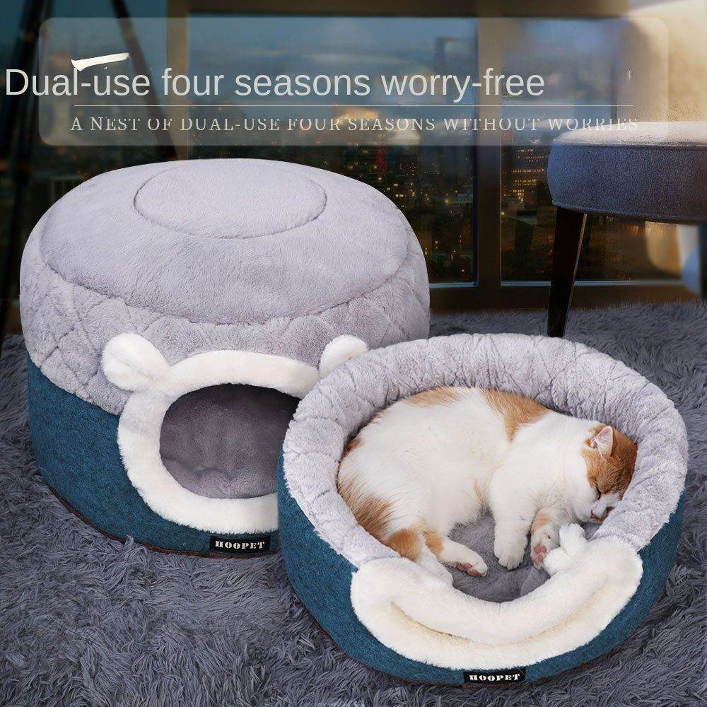 Purrfect Pet Kingdom Cozy Cat House Bed for Cats Purrfect Pet Kingdom