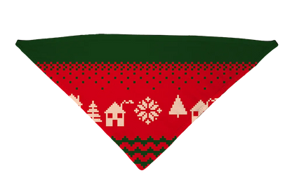 Hot Dog Collars - Nordic Red Dog Bandana - Dog Bandana