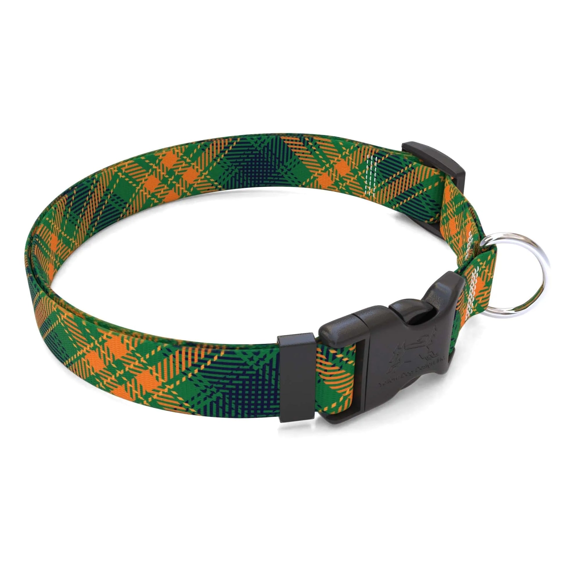 Hot Dog Collars - Personalized Green Kilt Plaid Dog Collar - cpb_hybrid