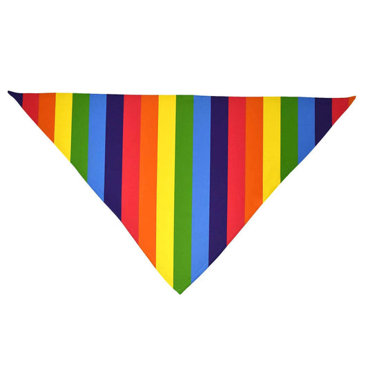 Hot Dog Collars - Rainbow Stripes Dog Bandana