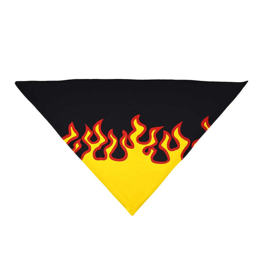 Hot Dog Collars - Red Flames Dog Bandana