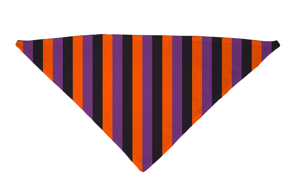 Hot Dog Collars - Witchy Stripes Dog Bandana