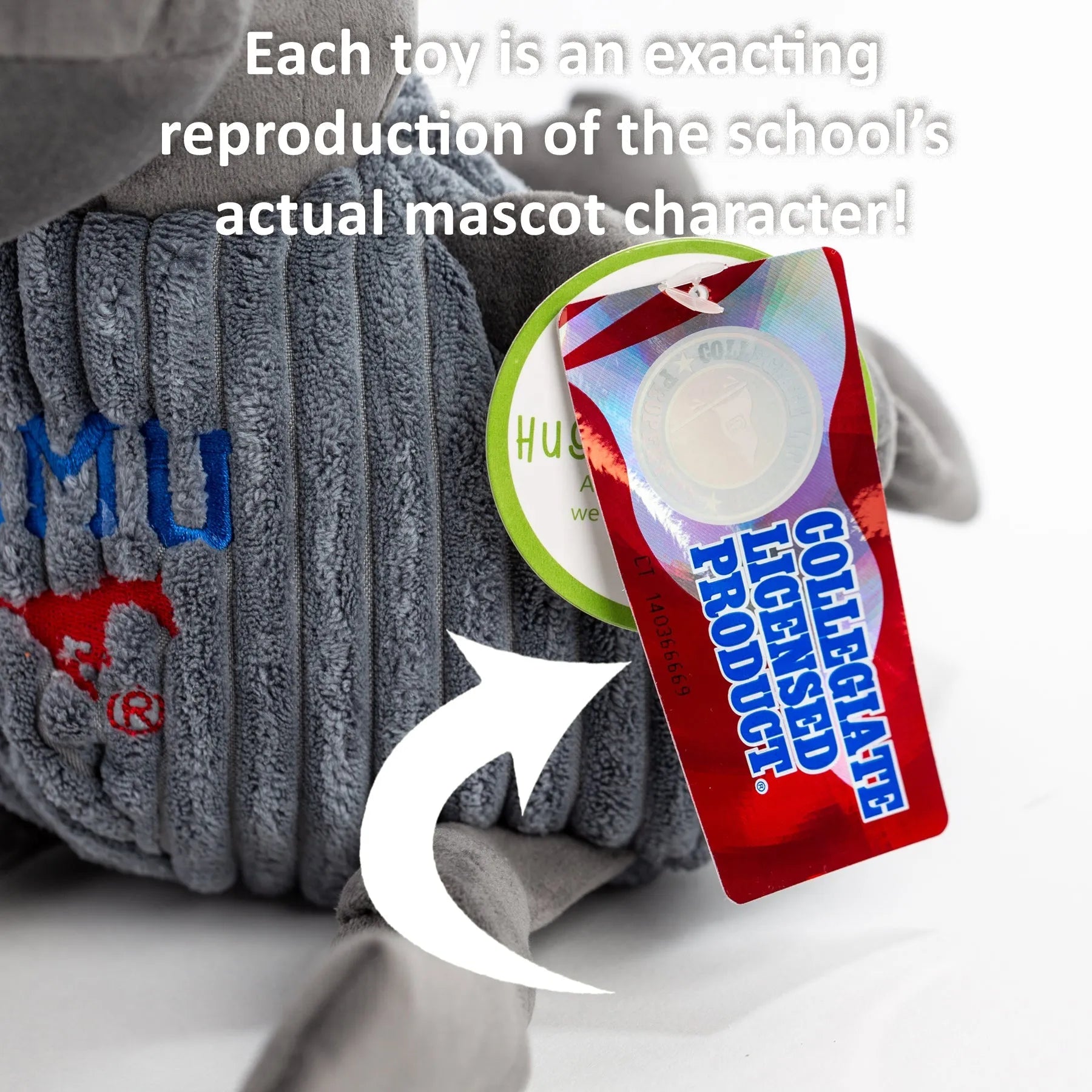 HuggleHounds - NCAA Kansas State University, Willie the Wildcat Knottie® Plush Dog Toy - Plush Dog Toy