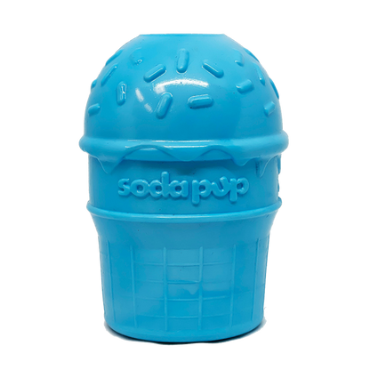 Ice Cream Cone Rubber Dog Chew Toy for Power Chewers | USA