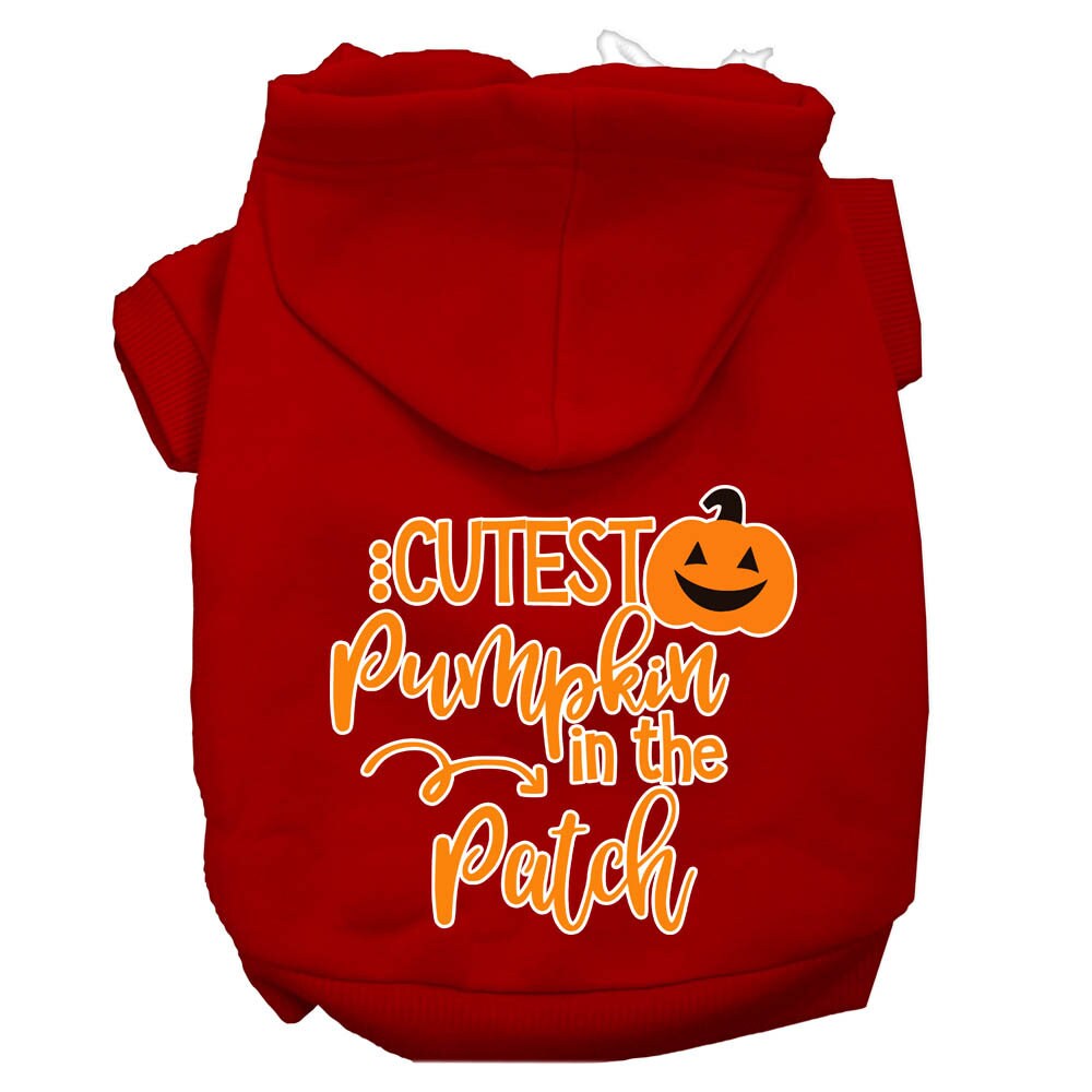 Dog Hoodie Cutest Pumpkin in the Patch Festive Spirit Fun