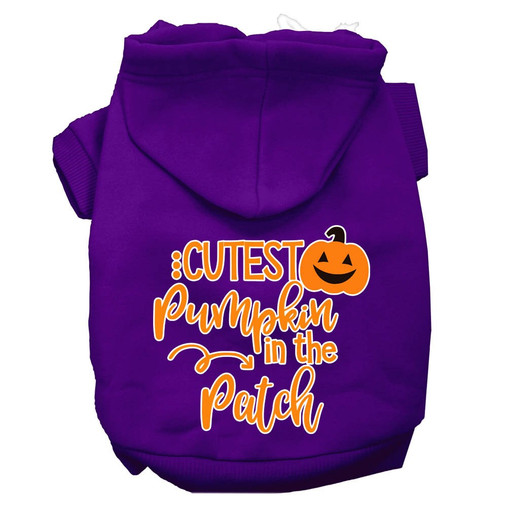 Dog Hoodie Cutest Pumpkin in the Patch Festive Spirit Fun