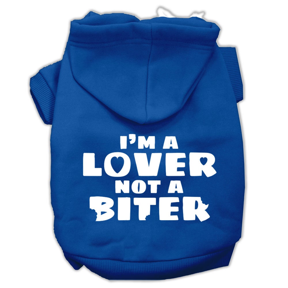 Dog Hoodie Im Lover Not Biter for Royal Comfort Wear for
