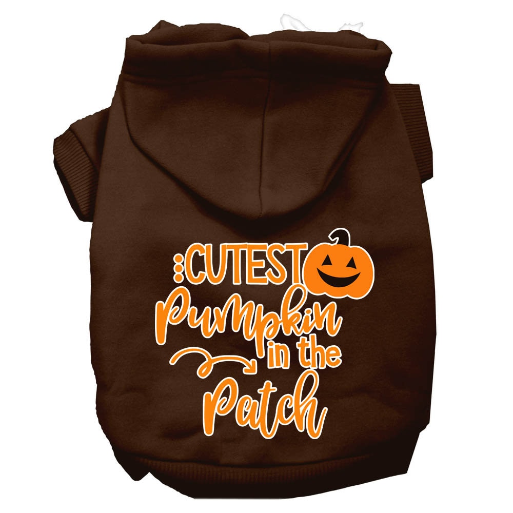 Dog Hoodie Cutest Pumpkin in the Patch Festive Spirit Fun